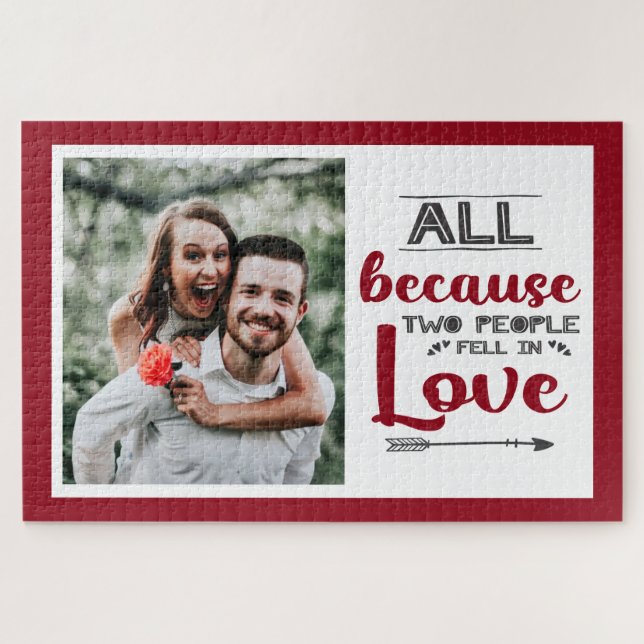 Quebra-cabeça Tudo porque duas pessoas se apaixonaram pela fotog (Horizontal)