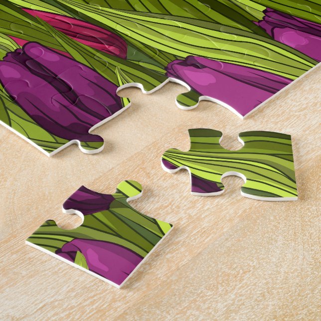 Quebra-cabeça Tulipas (Lateral)