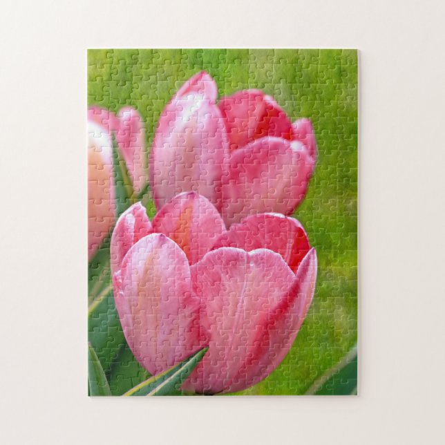 Quebra-cabeça Tulipas Rosa (Vertical)