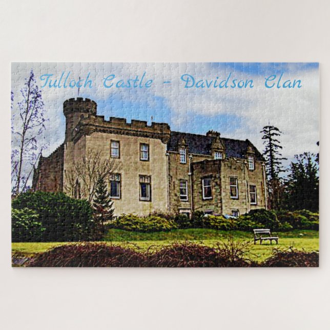 Quebra-cabeça Tulloch Castle – Scottish Davidson Clan (Horizontal)