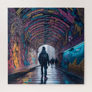 Quebra-cabeça Túnel De grafite De Arte