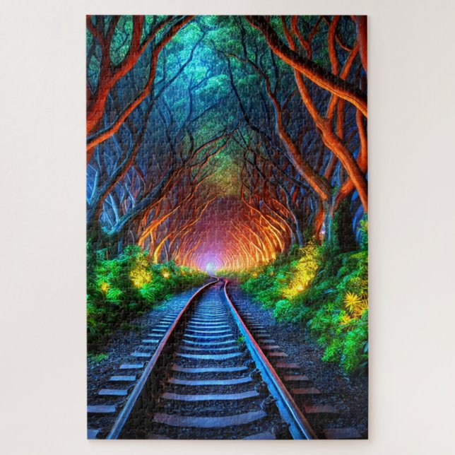 Quebra-cabeça Túnel de trem (Vertical)