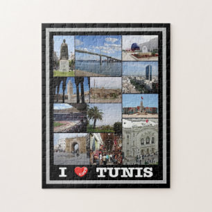 Quebra-cabeça Tunis - I Love - Tunísia -