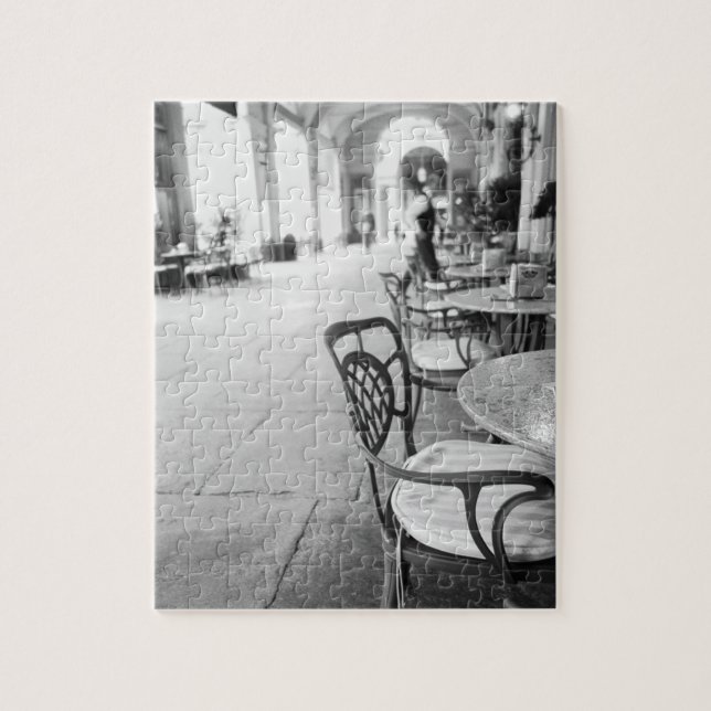 Quebra-cabeça Turim Itália, Café e Arcada (Vertical)