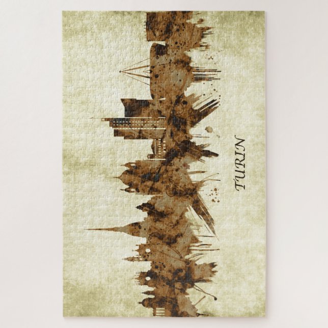 Quebra-cabeça Turim Itália Cityscape (Vertical)