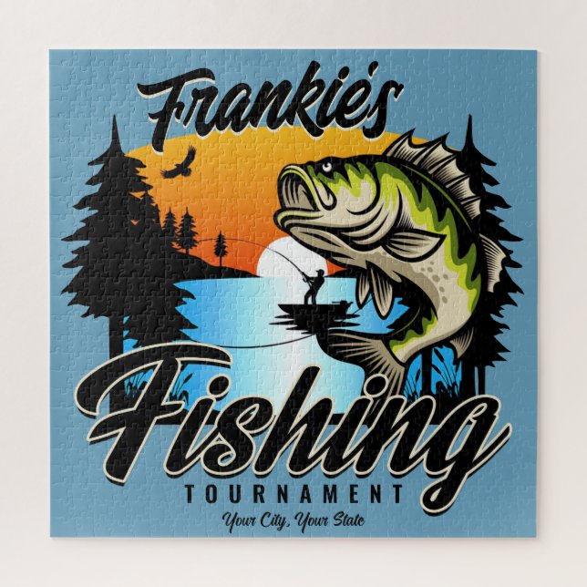 Quebra-cabeça Turnê de Pesca Personalizada Truta de Anglas de Pe (Vertical)