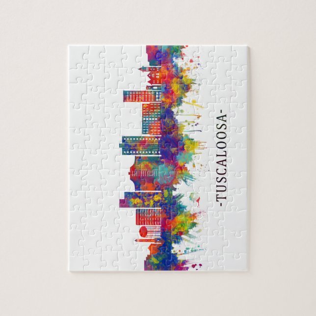 Quebra-cabeça Tuscaloosa Alabama Skyline (Vertical)