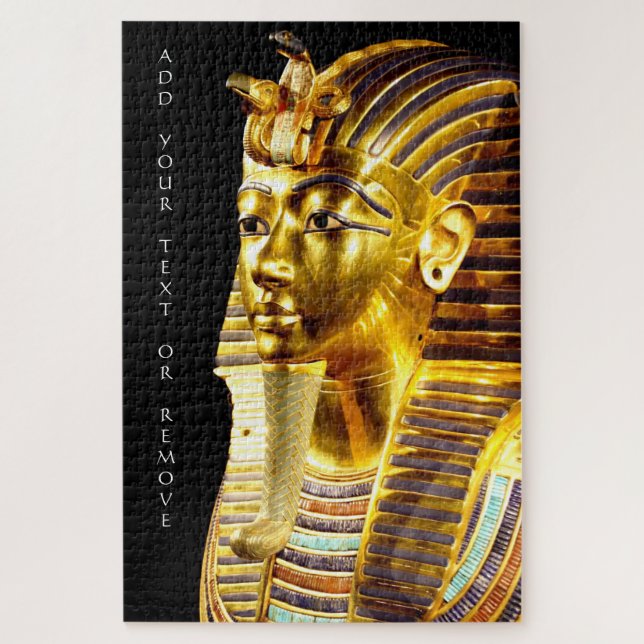 Quebra-cabeça Tutankhamun, máscara de morte por ouro, Egito, (Vertical)