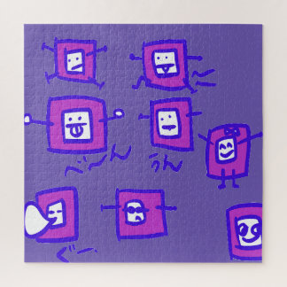 Quebra-cabeça TV purple pink Japan