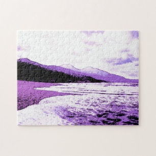 Quebra-cabeça Twilight Beach em Violet and Purple
