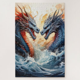 Quebra-cabeça Twin Dragons Ascend – A Mythic Clash of Power