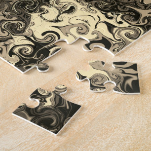 Quebra-cabeça Twirlers coloridos/Espelho/Sepia / abstrato