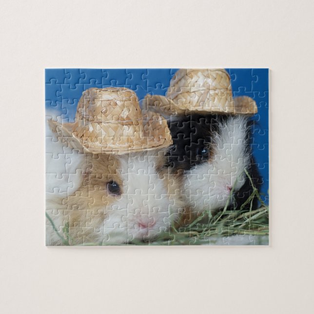 Quebra-cabeça Two Cute Guinea Pigs Puzzle (Horizontal)