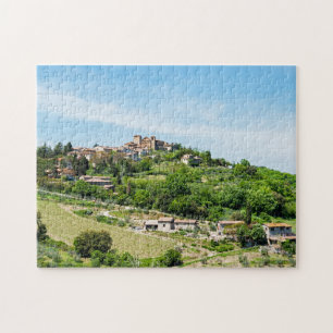 Quebra-cabeça Typical Traditional Village in Tuscany - Italy