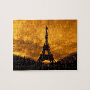 Quebra-cabeça UE, França, Paris. Torre Eiffel.