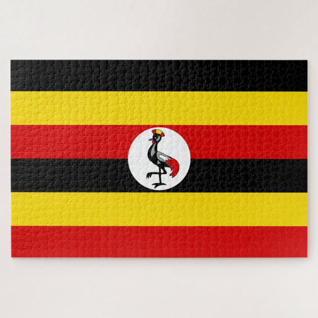 Quebra-cabeça Uganda Flag (Horizontal)