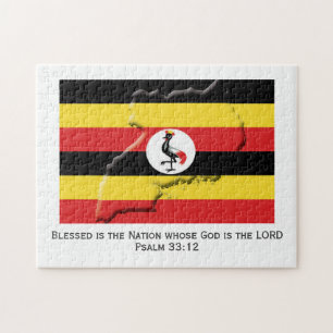Quebra-cabeça UGANDA Nação Abençoada PAVILHÃO UGANDA