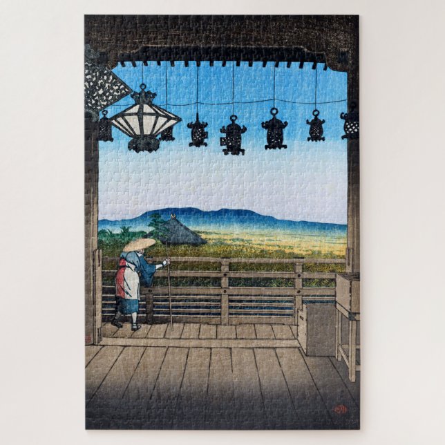 Quebra-cabeça ukiyoe [hasui] C31 Nigatsu Hall, Nara (Vertical)