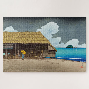 Quebra-cabeça ukiyoe [hasui] C32 Algodão à margem, Himi, Etchu