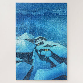 Quebra-cabeça ukiyoe - hasui - m04 - Hataori Hot Primavera -