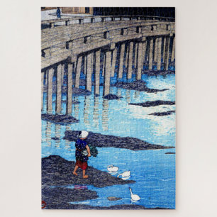 Quebra-cabeça ukiyoe hasui n19 Gion Bridge, Hondo, Amakusa