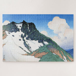 Quebra-cabeça ukiyoe hasui n21 Monte Asahi visto do Monte Hakub