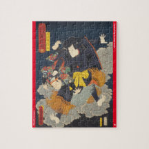 ukiyoe - Kikuchi Kazumaru - mágico japonês -