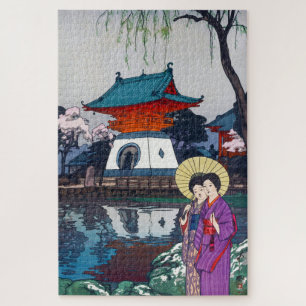 Quebra-cabeça ukiyoe - Yoshida - 13 - Shinobazu Pond -