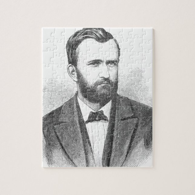 Quebra-cabeça Ulisses S. Grant Retrato Ilustrativo (Vertical)