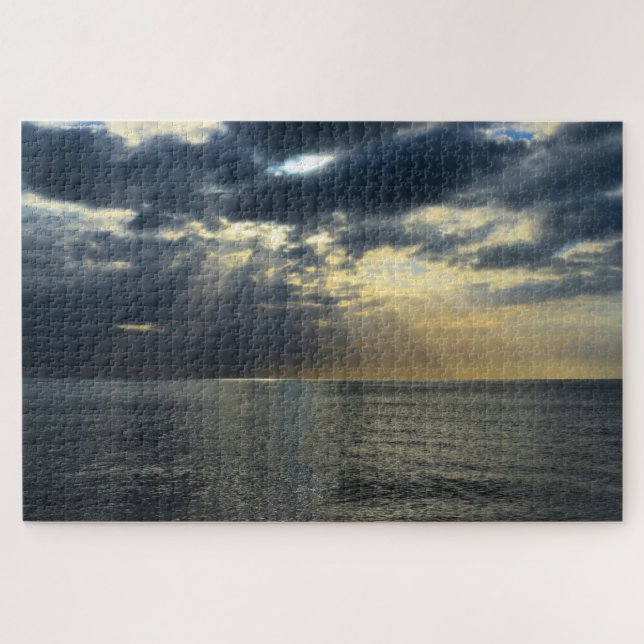 Quebra-cabeça Últimos Rays do Sunset - 20x30 - 1014 pcs (Horizontal)