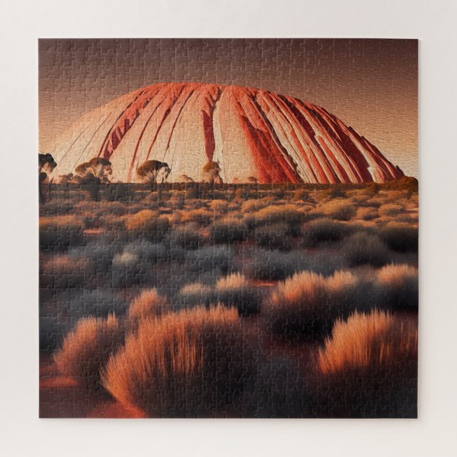 Quebra-cabeça Uluru "Ayers Rock" Austrália - Tinta Petrolífera (Vertical)