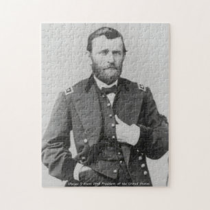 Quebra-cabeça Ulysses S. Grant 18º Presidente da América.
