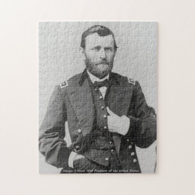 Quebra-cabeça Ulysses S. Grant  18º Presidente da América. (Vertical)