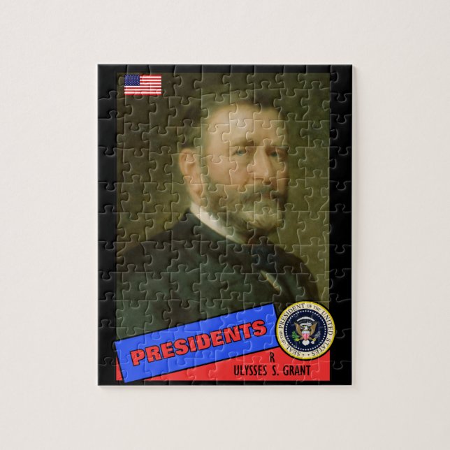 Quebra-cabeça Ulysses S. Grant Baseball Card (Vertical)