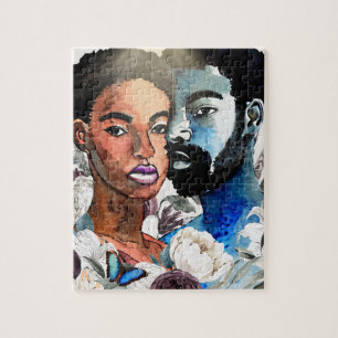Quebra-cabeça Um: Amor Negro Casal Africano-Americano