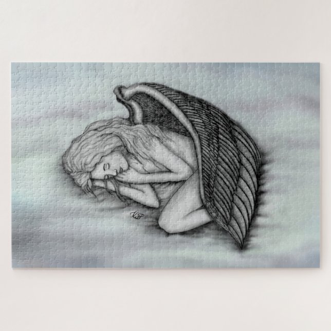 Quebra-cabeça Um Anjo Dormindo (Horizontal)