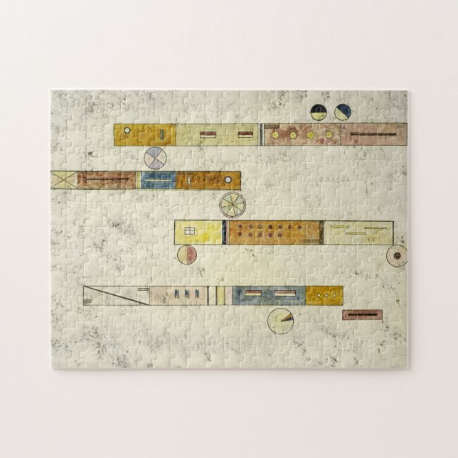 Quebra-cabeça Um após o outro, 1933 por Wassily Kandinsky (Horizontal)