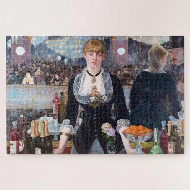 Quebra-cabeça Um Bar no Folies-Bergere, Manet (Horizontal)