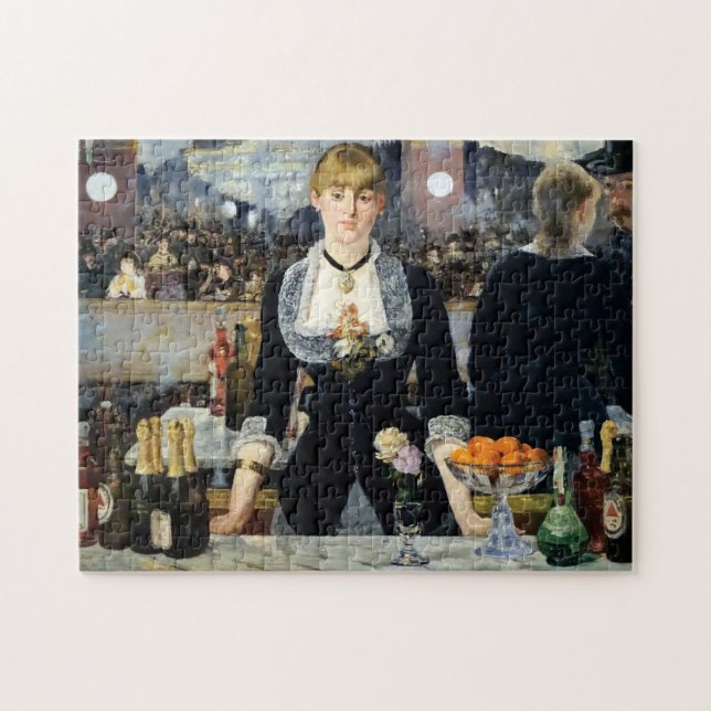 Quebra-cabeça Um Bar no Folies-Bergère por Manet (Horizontal)