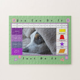 Quebra-cabeça Um Belo Cão Engraçado Educativo