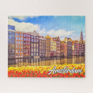 Quebra-cabeça Um Belo Dia em Amsterdã, Holanda