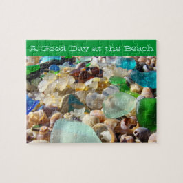 Quebra-cabeça Um bom dia na praia confunde escudos de Seaglass