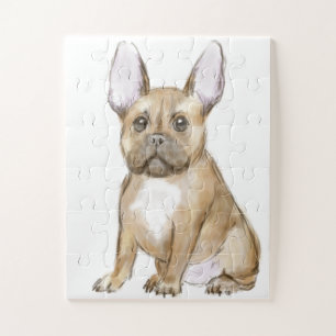 Quebra-cabeça Um cachorrinho francês adorável