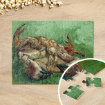 Quebra-cabeça Um caranguejo nas costas | Vincent van Gogh<br><div class="desc">Um caranguejo em Suas Costas (1888) de Vincent van Gogh é uma pintura impressionante com vida estática apresentando um caranguejo deitado em suas costas, reproduzido com pinceladas ousadas e expressivas e uma paleta de cores vibrantes. Os tons avermelhados da caranguejo contrastam dramaticamente com o fundo verde e amarelo, criando uma...</div>