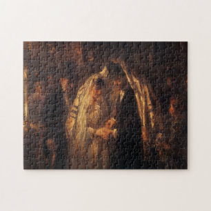 Quebra-cabeça Um casamento judaico por Jozef Israels - cerca de