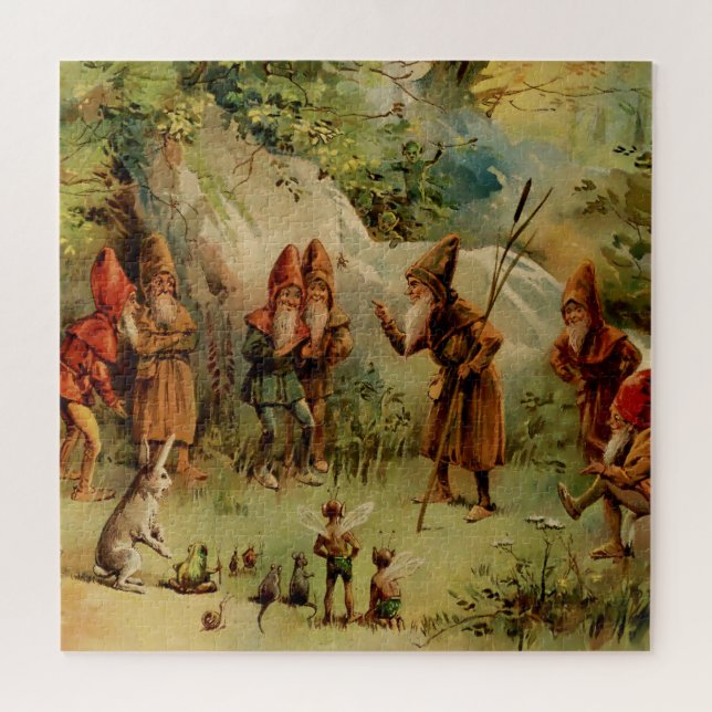 Quebra-cabeça “Um Conselho de Gnomos” por E S Hardy (Horizontal)