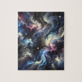 Quebra-cabeça Um design de abstrato-galáxia captando o mistério