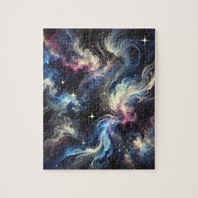 Quebra-cabeça Um design de abstrato-galáxia captando o mistério  (Vertical)