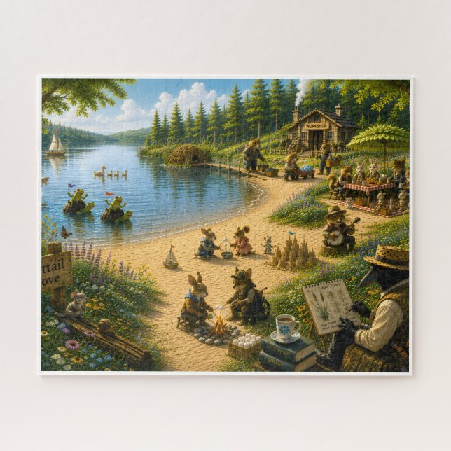 Quebra-cabeça Um Dia de Verão em Cattail Cove (Horizontal)