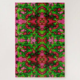 Quebra-cabeça Um estudo em rosa e verde